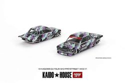 Redkid Kaido House x MINI GT 1:64 Datsun 510 Pro Street HKS /Nissan Fairlady Z Kaido GT 95 Drifter V1 HKS V1