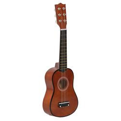 21 tommer 6 strenger liten mini gitar basswood gitar med plukke strenger musikkinstrumenter leketøy for children barn Brown