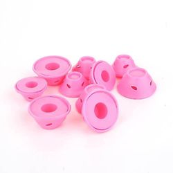 40 stk Pink Hair Rollers Curlers Soft Roller Silikone Hair Style Ruller Ingen varme Ingen Klip Diy Sleep Hair Style Tools