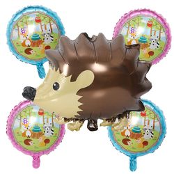 Kiko Påske dekoration balloner, Jungle Party Dekoration Cartoon Fox pindsvin vaskebjørn aluminiumsfolie ballon fødselsdagsfest