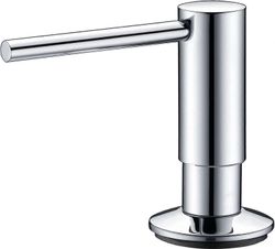 Augro Saippua-annostelija, jossa on 360 kääntyvä nokka - Uudelleentäytettävä nestesaippua-annostelija keittiön pesualtaille - kromi ruostumattomast...