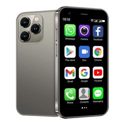 Mini älypuhelin, maailman pienin matkapuhelin 3.0 tuuman Android Sm., Edistäminen Harmaa