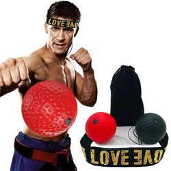 Boksning Reaktion Bolde Reflex Ball Head Band Fighting Speed Training Punch Ball Muay Tai Mma Sanda Boxer Raising Reaktion Force