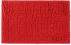 Kylpymatto Erittäin pehmeä imukykyinen liukumaton mikrokuitu Chenille Carpet, punainen