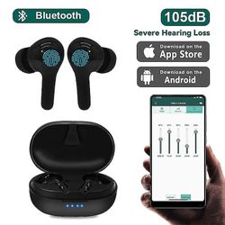 Ladattavat kuulokojeet Bluetooth-kuulolaite digitaalinen langaton äänenvahvistin kuurouden moderaattorille