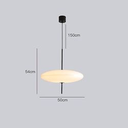 Atuto Moderne Simple Astep Anheng Light Restaurant Living Lamp Soverom Study Bar Led Lampe Svart og hvit Ufo lysekrone Warm White