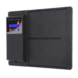 Automaattinen kananlihan ovi USB vaakasuora aukko Automaattinen kananlihan ovenavaaja ajastimella musta