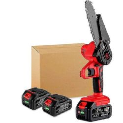 2024 tuuman 3000w mini langaton sähköinen moottorisaha 2 x 128vf akulla Mini moottorisaha akun ilmaisimella Makitan 18v akulle