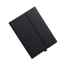 Microsoft Surface Pro 7 / 7+ mikrokuituinen lampaannahkarakenne magneettinen vaakasuora läppänahkakotelo kynäpaikalla ja pidikkeellä Musta