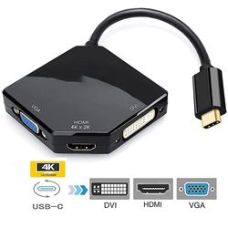 Suren Multiportadapter, kabelforbundet tre-i-en-kabeladapterkonverter