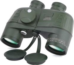 10x50 Merikikarit aikuisille Vedenpitävä Kompassi RangeFinder Sumunkestävä Bak4 Prisma Linssi Sotilaallinen kiikari navigointi veneily lintuboning