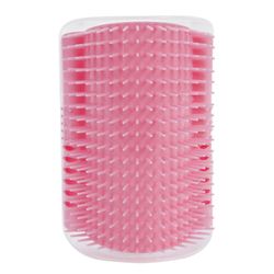 Katte Brush Corner Cat Massage Self Groomer Comb Brush, Pink Color