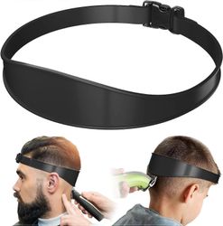 Unbrand Pääntien parranajomalli hiusten leikkausopas, säädettävä pääntien ääriviivojen parranajomalli ja hiusten leikkausapu, DIY-itseleikkausnauha...
