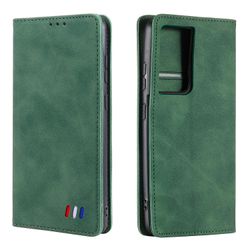 Etui til Samsung Galaxy Note 20 Ultra Cover Magnetisk Lukning Tegnebog Bog Flip Folio Stand View Læderbetræk Stødsikker - Grøn
