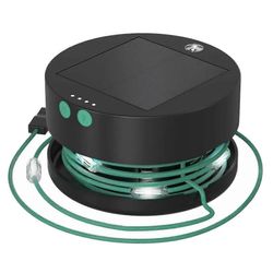 Ulkokäyttöön tarkoitetut leirintävalot aurinkokennot Musta