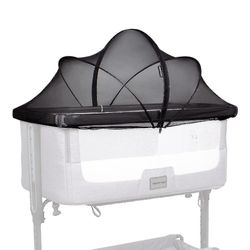 Bassinet hyttysverkon suojus vauvan Bassinet-suojus pitää kissat poissa Hyttysverkko Bassinetille/sängyn viereen Nukkuja/matkasänky (musta) Dpn