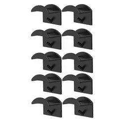 Alumiiniseoksesta valmistetut kuulokkeet jalustan pidike taitettava seinäripustinkoukku ruuveilla pelikuulokkeille/Airpod Maxille 10 kpl mustaa