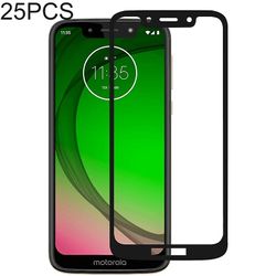 JVY 25 PCS Fuld Lim Full Cover Screen Protector Hærdet Glas film til Motorola Moto G7 Play