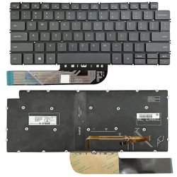 Amerikansk bærbar tastatur til Dell Inspiron 7490 / Vostro 5390 Sort