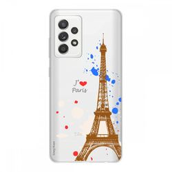 Crazy Kase Cover Til Samsung Galaxy A52 I Fleksibel Silikone 1 Mm, Paris Eiffeltårnet