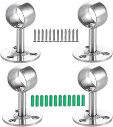 4kpl verhotangon kiinnike, vaatekaapin putken kiinnike, tangonpääkiinnike, riipputangon kiinnike, vaatekaapin kiinnike, verhotanko, vaatesauva