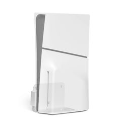 Unbrand Seinäteline PS5:lle Slim Digital and Disc Edition -seinäkiinnike Playstation 5:n ohut-ohut hyllyteline Valkoinen