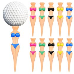 10 kpl golfpaitoja, luovia bikini-naulanmuotoisia golfkynsiä, golfharjoitteluun ja harjoitteluun tarkoitettuja tarvikkeita Kuten