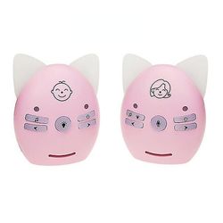 Zch Baby Monitor Trådløs To-vejs Audio Walkie Telefon Alarm Kids Babysitter Pink