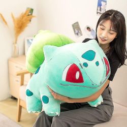 Isokokoinen Bulbasaur pehmolelu söpö tonttu pehmo Kawaii nukketyynylahjat lapsille Jouluvauvalahja - täytetyt ja pehmoeläimet Korkea laatu 30cm