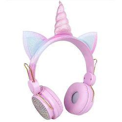 Generic Leseet langattomat Bluetooth-kuulokkeet säädettävällä istuvuudella Vaaleanpunainen