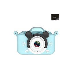 Kids Digital Camera Wifi Instant Print Camera 1080p Hd 32GB Sd-kort selfie kamera Bule