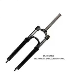 MTB-pyörän haarukka Dual Air -vaimennus Etujousitus Suora putki 26 27,5 29 tuuman magnesiumseos Pikalukitus 100mm Musta-27,5 tuumaa