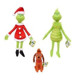 Grinch Christmas Muhke Nukke Kuinka Grinch varasti täytetyt eläimet Vihreä hirviö Pehmeä täytetty pehmo 32cm