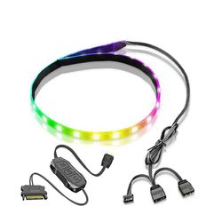 5v Argb PC Case Led Light Bar Sata 3pin Desktop Computer Lamp Strip 40cm Bundkort RGB Dekoration Tilbehør