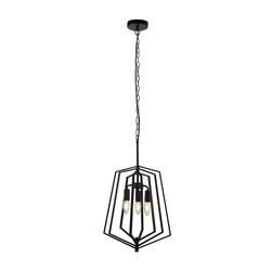 Searchlight Lighting Slinky 3 Let metal justerbar Mat Black Cage Loft Vedhæng