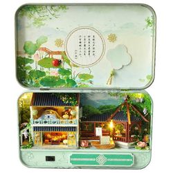 Redkid DIY Box Teatteri Nukketalo Japanilainen kauppa Ilotulitus Puiset miniatyyrit Nukkekotisarja Lelu lapselle TH6