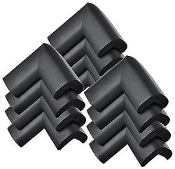 Xqday Hjørnekant beskyttelse hjørnebeskyttelse hjørnebeskyttelse - 12pcs sort