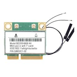 WiFi 7 PCI-E WiFi-kortti BE200 BE200HMW 8774Mbps 2.4G/5G/6Ghz Bluetooth 5.4:lle 802.11BE Network Adapt A As Shown