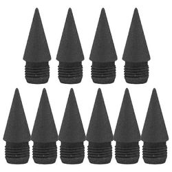 musteton lyijykynän vaihtokärjet grafiittikärjet piirustuskynät pyyhittävät 10kpl Musta 1.40X0.40X0.40CM