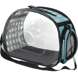Foldbar Pet Transparent håndtaske blå S
