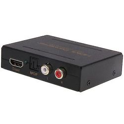 HDMI til HDMI + lyd (spdif + R / l) omformer (eu Plug) (svart)