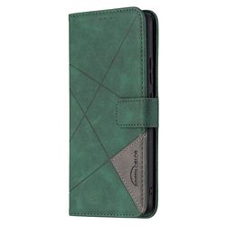 Gangxun Etui til Realme C15 / C12 / C25 Cover, Premium Pu læder folio cover magnetisk grøn