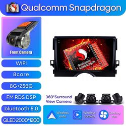 Scitoo Qualcomm Snapdragon Bil Radio Multimedia videospiller For Toyota X X130 2009 - 2021 Trådløs Android Auto Hovedenhet 4G Wifi 8-256-360-DVR-2K