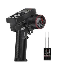 CT-6B 8CH -lähettimen kaukosäädin 2,4 GHz: n RC-lähetin F-08A 8-kanavaisella PWM-vastaanottimella Gyro f Musta