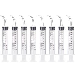 8 pakkaus kertakäyttöinen 12cc hammasruisku hammas kastelu ruisku kaareva kärki, nielurisa kivi ruiskuttaa suuvesi puhdistusaine mittaus