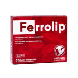 Ferrolip - Mikrokapseloitu rautapyrofosfaattilisä | 20 pussia