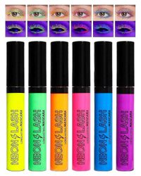 Neon ripsiväri, UV Glow Blacklight värinen ripsiväri ripsille 6 väriä