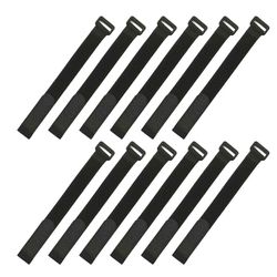 12kpl onkivavan solmion pidike hihna kääri nauha kalastustyökalun sauvan pidike uudelleenkäytettävät solmiovyöt henkselit kiinnitin kaapelijohto musta