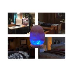Himalaya Crystal Salt Lampe Fargerik Farge Skiftende USB Naturlig Salt Lampe Atmosfære Atmosfære Lampe Liten nattlampe Gul
