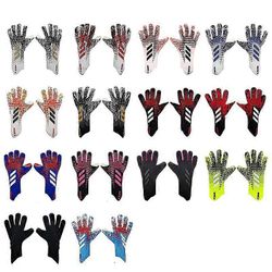 Maalivahdin jalkapallohanskat Täysi Lateksi Luistamaton Paksuuntuva Kulutusta kestävä Hengittävä hjty001 Valkoista ja kultaa 9 Yards